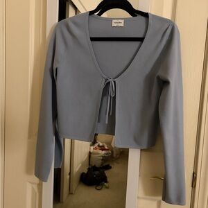 Sunday Best Light Blue Crop Top